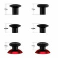 thumbnail image 5 of eXtremeRate ThumbsGear Interchangeable Ergonomic Thumbstick for PS5 Controller, for PS4 All Model Controller - 3 Height Domed and Concave Grips Adjustable Joystick - Chrome Red & Black, 5 of 8