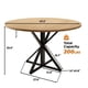 thumbnail image 2 of Yeshouse Mesa de comedor redonda para 4 personas, mesa de comedor de 119 cm (47"), mesa circular, mesa de comedor con base de metal resistente, mesa de cocina redonda para comedor (solo la mesa), 2 of 8