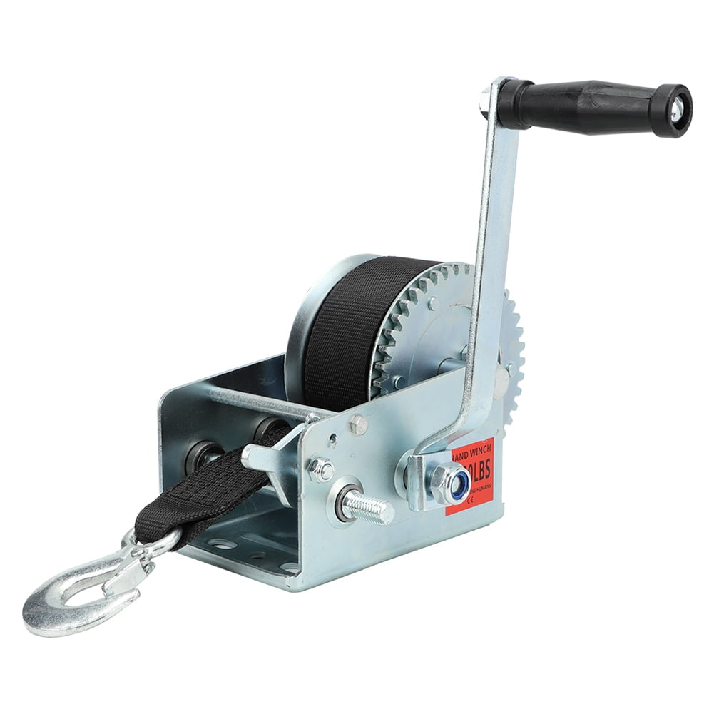 Smooth Action 2500LBS with 10m Steel Wire Rope Lifting Tools Hand Crank Winch Wire Heavy Duty Hand Winch Puller Truck