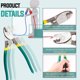 thumbnail image 3 of 8"/210mm Heavy Duty Cable Cutter, Multifunctional Industrial Ihigh Leverage Curve Jaw Wire Cutters, 3 of 5