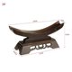 thumbnail image 2 of Stand Solid Wood Display Samurai Holder Stand Home Decor Craft 25x8.5x13CM, 2 of 5