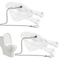 thumbnail image 1 of Huggegwe 2 Pcs Batteur de Réservoir de Toilette, Kit de Remplacement de Batteur de Toilette Haute Performance 3 Pouces, Anti-Fuite Joint en Caoutchouc de Remplacement avec Chaîne en Acier Inoxydable, Remplacement de Valve de Rinçage U2537-31955, 1 of 9