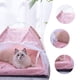 thumbnail image 1 of Cama cueva Avtoify para gatos y perros de interior, cálida y cerrada, para exteriores, con ventilación, para cachorros o mascotas pequeñas, color gris., 1 of 6