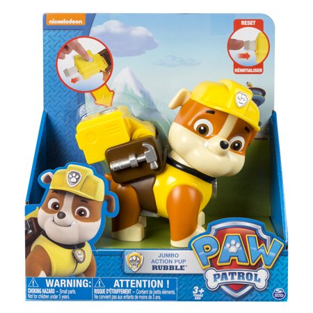 paw patrol jumbo action pup rubble