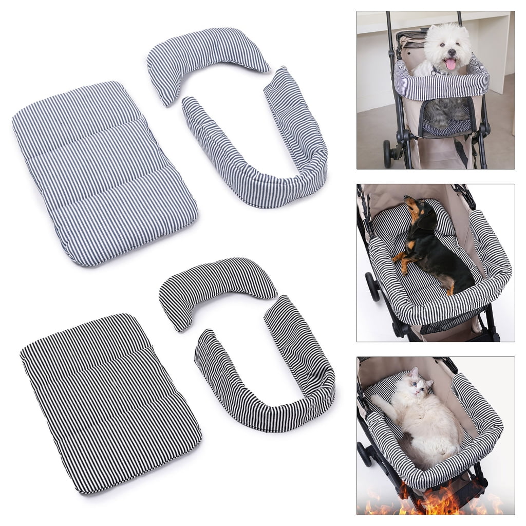 AOOOWER Adjustable Dog Strollers Padding Shock Absorption Side Mat For Outdoor Activity