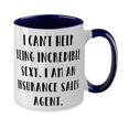 thumbnail image 2 of Reusable Insurance sales agent Two Tone 11oz Mug, I can't Help, For Coworkers, Present From Boss, Cup For Insurance sales agent, 2 of 2