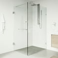 thumbnail image 2 of VIGO Pacifica 46 in. L x 34 in. W x 73 in. H Frameless Hinged Rectangle Shower Enclosure in Chrome with 3/8 in. Clear Glass, 2 of 13