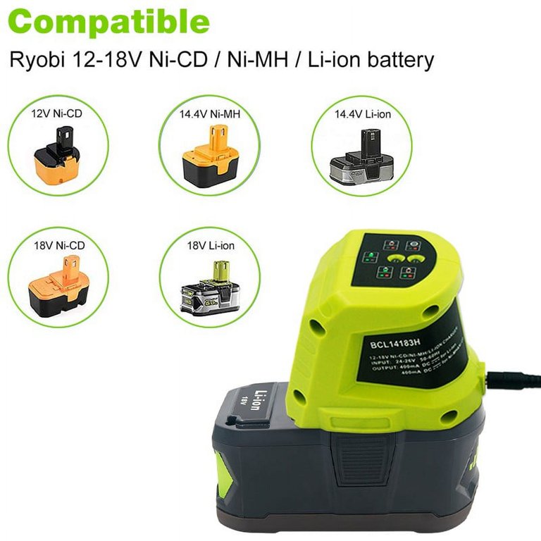 ReplacementBCL14183H Battery Charger for Ryobi 24-26VNI-CD NI-MH