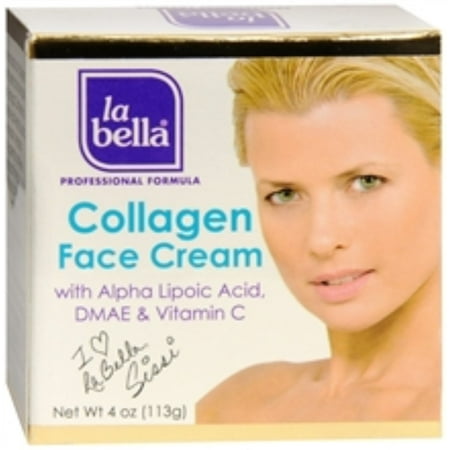 La Bella collagène Crème pour le visage avec l'acide alpha lipoïque [Crema De Colageno] (4 oz Lot de 2)