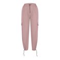 thumbnail image 5 of Quinlirra Womens Sweatpants Cargo 2025 Women's Casual Workwear Sanitary Pants Comfortable Home Pants Solid Color Casual Sports Wide Leg Sports Pants Long Pants, 5 of 6