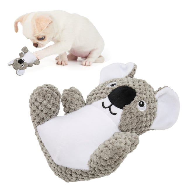 Juguete de Lujoso para Perros, Juguete de Peluche Chirriante para Perros Resistente a la Mordedura de Koala para masticar