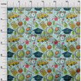 thumbnail image 3 of oneOone Velvet Light Blue Fabric Kids Quilting Supplies Print Sewing Fabric By The Yard 58 Inch Wide, 3 of 4