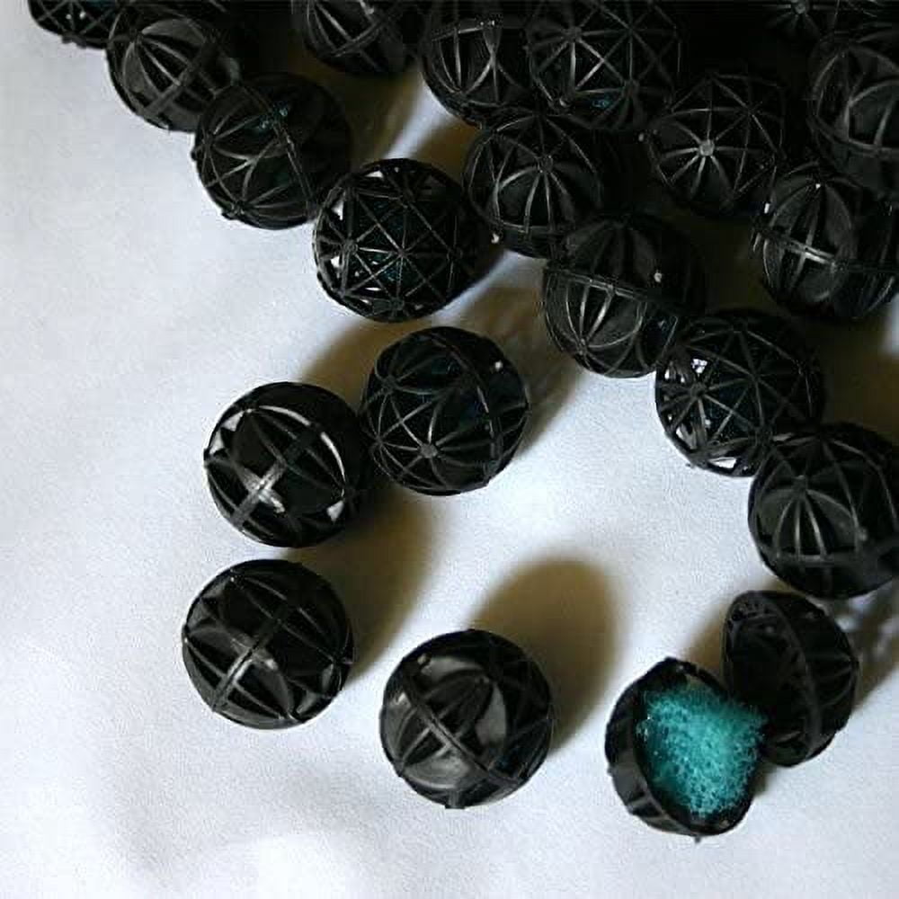 Aquapapa 4000 PCS 1" Bulk Biochemical Bio Balls with Sponge Core Design Filter Media for Aquarium Fish Pond Fountain Waterfall Filtration