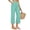 Mint Green, variant on Womens Mint Green Linen Blend Cropped Pants High Waisted Wide Leg with Pockets Elastic Waist,Size S