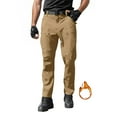 thumbnail image 6 of oqasdz Mens Cargo Pants Winter Lined Hiking Work Outdoor Stretch Thermal Cargo Trekking Trousers Long Warm Cargo Trousers, 6 of 7