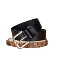thumbnail image 4 of Hontri Belt in Clearance, Denim Casual Belt Pu Alloy Belt Buckle Wide Men's Belt Jeans Belt Female Pu, 4 of 5