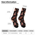 thumbnail image 5 of Yiaed Valentine Gnome Print Great elasticity Crew Socks Sports socks for Men and Women, 5 of 5
