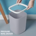 thumbnail image 5 of Coorders Bathroom Trash Can Small Garbage Can Plastic Wastebasket Trash For Toilet Office Bedroom Living Room With Pressure Ring, 5 of 7