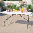 thumbnail image 2 of Mesa Plegable Tipo Portafolio 180 cm | Estructura de Acero Reforzado y Superficie HDPE | Ideal para Eventos, Jardín y Catering - Color Blanco, 2 of 6
