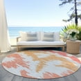 thumbnail image 6 of Addison Rugs Chantille Indoor/Outdoor Transitional Abstract Coral Washable Round Rug, 8' x 8', 6 of 6