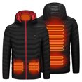 thumbnail image 1 of Heated Performance Shell Jackets Outdoor Warm Clothing Heated For Riding Skiing Fishing Charging Via Heated Coat Heating Winter Coat for Men and Women, 1 of 7