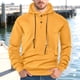 thumbnail image 5 of pstuiky mangas largas para hombre, Sudadera con capucha y bolsillo de manga larga holgada informal de colores sólidos para hombre top de hombre m, 5 of 5
