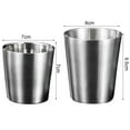 thumbnail image 7 of Cheers.US 175ml/300ml Premium Grade Stainless Steel Pint Cups Water Tumblers Unbreakable, Stackable, Brushed Metal Drinking Glasses, Chilling Beer Glasses, for Travel, Outdoor, Camping, 7 of 7