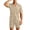 Khaki, variant on Bpyeka Men's Casual Two-Piece Set, Camp Collar Button-Down Shirt & Drawstring Shorts, Herringbone Jacquard Textured Co-Ord Outfit, S-2XL