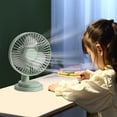 thumbnail image 2 of XGFHYJEH Desk Fan, Box Fan, Small Fan, Box Fan Clearance, Small Desk Fan, Small Fans for Desk, Portable Personal Quiet Electric Fan for Home, Plastic, 2 of 6