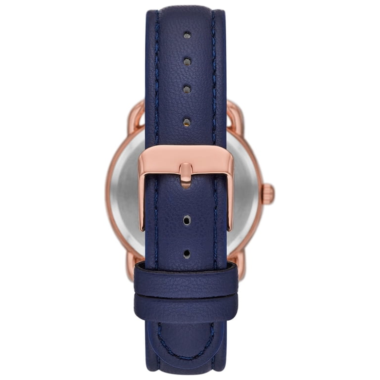 Time and Tru Women's Rose Gold Analog Watch with Blue Band photo 4