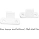 thumbnail image 2 of Lot of 2 barn door floor guides, white carbon steel barn door stops for sliding doors, lower floor support, 2 of 5