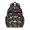 Dinosaur and Leaf Black Pattern, variant on Black Colorful Dinosaur Pattern Cute School Backpack Bag for School with Padded Back and Adjustable Shoulder Straps 15.25"x11.5"x5.25"