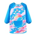 thumbnail image 1 of predolo Smock Feeding Bib Practical Multifunction for Girls Boys Lightweight Paint Apron L Blue ColorfulCloud, 1 of 8