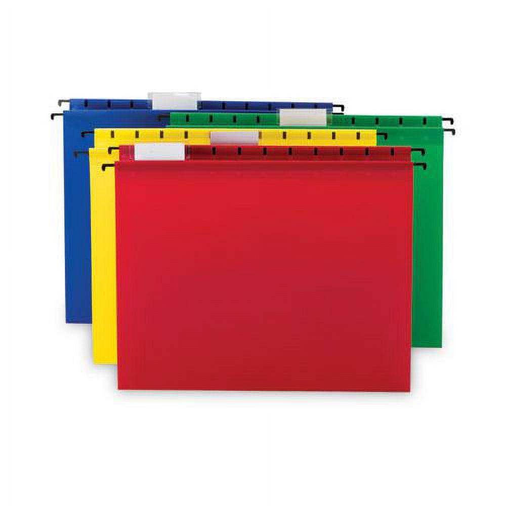 Essendant SMD64026 Poly Hanging Folders, Assorted Color - 12 per Pack