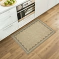thumbnail image 4 of FairOnly Brown Modern Solid Color 2'x3'Entrance Rug Non Slip Low Pile Doormat for Kitchen Bathroom, 4 of 6