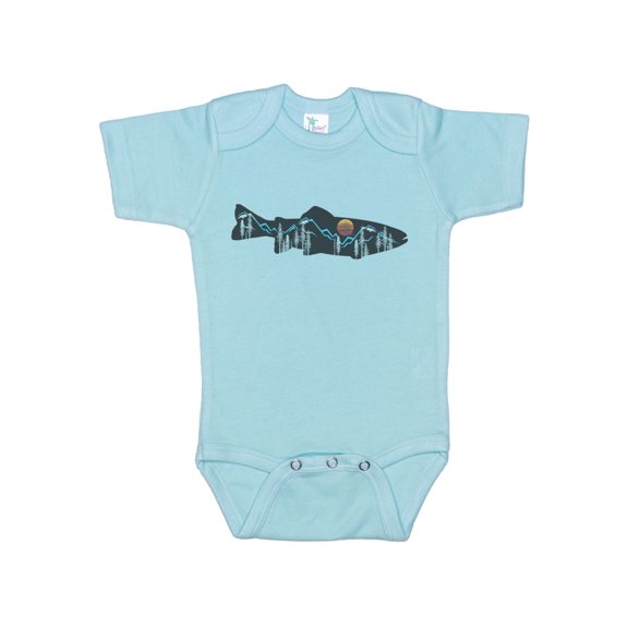 Mountain Trout Baby Onesie