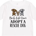 thumbnail image 4 of Inktastic Adopt a Rescue Dog Pet Boys or Girls Long Sleeve Toddler T-Shirt, 4 of 5