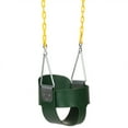 thumbnail image 5 of Heavy-Duty Green High Back Toddler Swing – Infant Bucket Swing Seat with Coated Chains – Baby Swing for Swing Sets, Outdoor Use – Green | Eastern Jungle Gym, 5 of 8