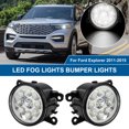 thumbnail image 3 of 2PCS LED Driving Fog Light Fog Light Bumper Lights Lamps, Compatible with Ford Explorer 2011-2015, Compatible with Jeep Renegade 2015-2019, Compatible with Nissan Pathfinder 2005-2012, Clear Lens, 3 of 7