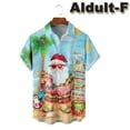 thumbnail image 3 of Funny Kids and Mens Christmas Casual Short Sleeve Shirt Hawaiian Shirt with Chest Pocket Multiple Color, 3 of 7