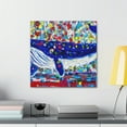 thumbnail image 3 of Whale in Motion﻿ - Canvas, 3 of 10