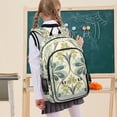 thumbnail image 7 of FORMRS Unisex School Backpack 17" Student Travel Bag with Laptop Compartment, Beige Floral Pattern, 7 of 7
