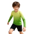 thumbnail image 2 of REDARER Kids UPF 50+ Gradient Long Sleeve Rash Guard Sun Shirt Swimwear for Boys and Girls,7-8 Years, 2 of 3