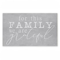 For This Family Gratitude Printed Outdoor Door Mat, design by Jaxn Blvd., 18"x30"