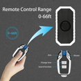 thumbnail image 5 of Bike Alarm Wireless Vibration Motion Sensor Waterproof Motorcycle Alarm Remote Electric Alarm Bike Alarm Motorcycle Alarm Remote Vibration Bike Alarm Bicycle Alarm Anti Theft Bicycle Alarm Black(#1), 5 of 5