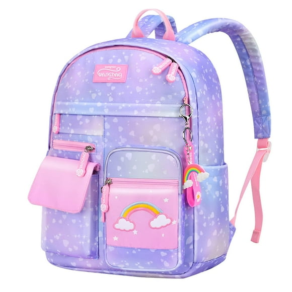 Unicorn School Backpack For Kid Big Rainbow Capacity Primary School Rucksack Bag For Girls Children Casual Daypack For Teen Girl