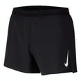 thumbnail image 2 of Nike Men's AeroSwift 4'' Running Shorts (Black/White, XL), 2 of 5