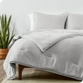 thumbnail image 1 of Bare Home Goose Down Alternative Comforter Set - 3 Piece Set - Full/Double, Heathered Pewter, 1 of 4
