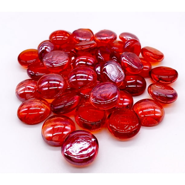 Red Fire Glass Gems 10lbs