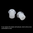 thumbnail image 4 of Unique Bargains Replacement Silicone Mushroom Earbuds Ear Tips for Acoustic Tube Earpiece, Transparent 6Pack, 4 of 5